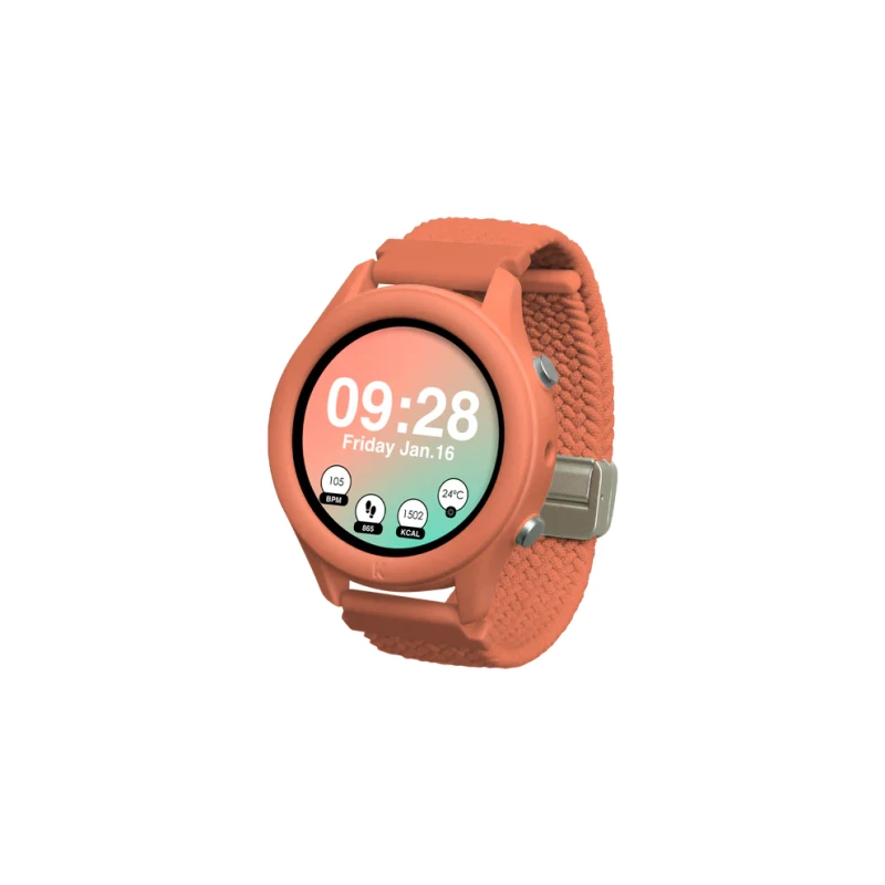 Kidywolf smartwatch K-Watch koralowy