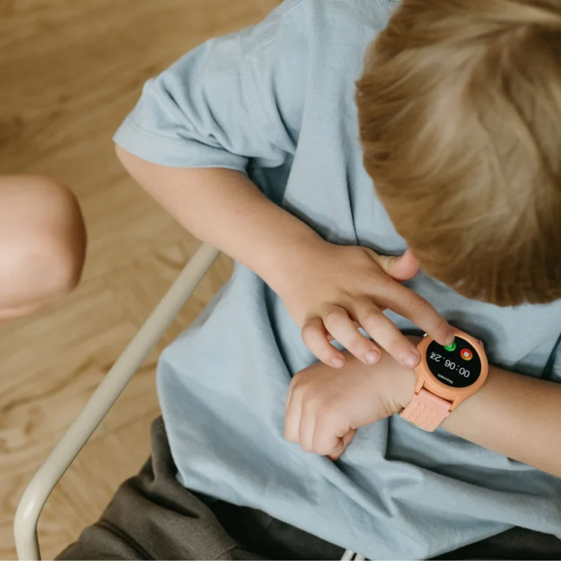 Kidywolf smartwatch K-Watch koralowy