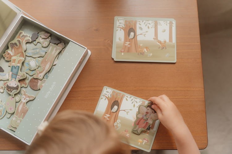 Little Dutch Magnesy w pudełku Forest Friends