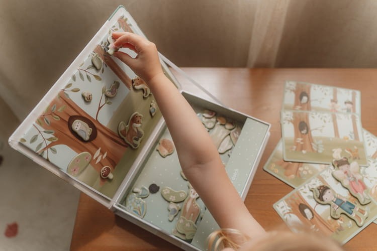 Little Dutch Magnesy w pudełku Forest Friends