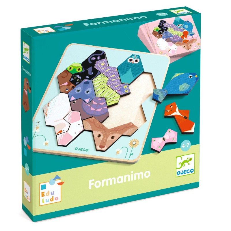 DJECO Gra edukacyjna Geometryczne Zwierzęta