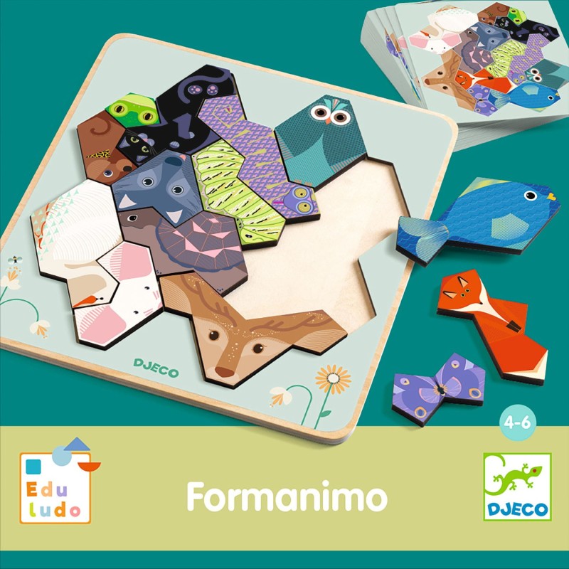 DJECO Gra edukacyjna Geometryczne Zwierzęta