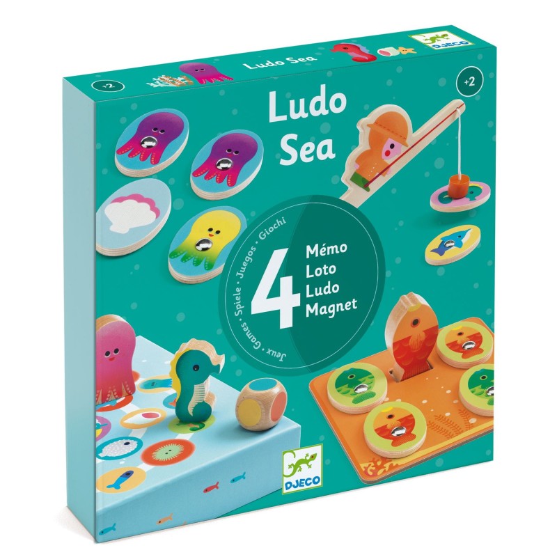 DJECO Zestaw 4 gier LudoSea