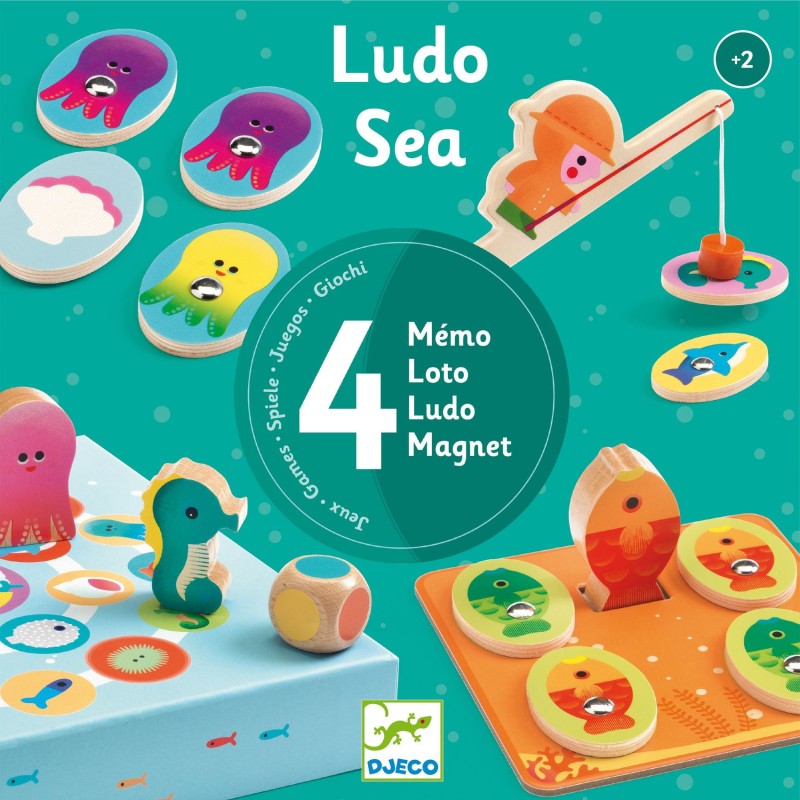 DJECO Zestaw 4 gier LudoSea