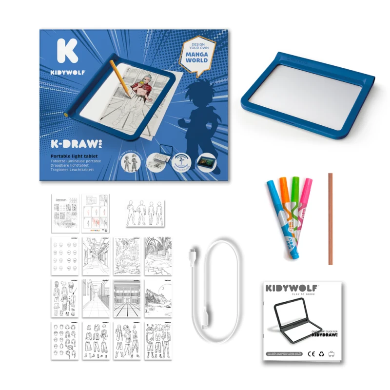 Kidywolf K-DRAW PRO MANGA – kreatywny tablet do rysowania i projektowania