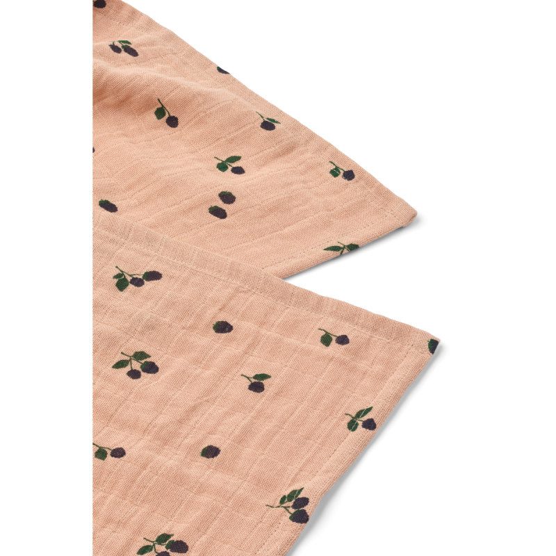 Liewood pieluszki muślinowe 2pack Mini Berry / Pale tuscany