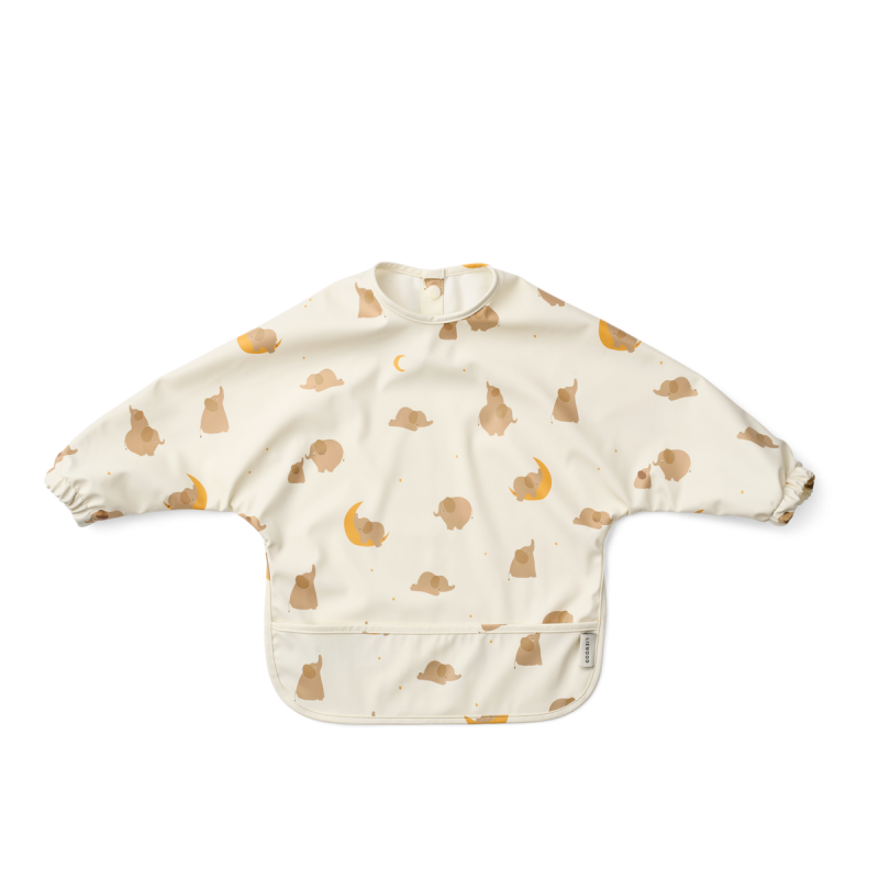 Liewood śliniak z rękawami Elephant / Creme de la creme