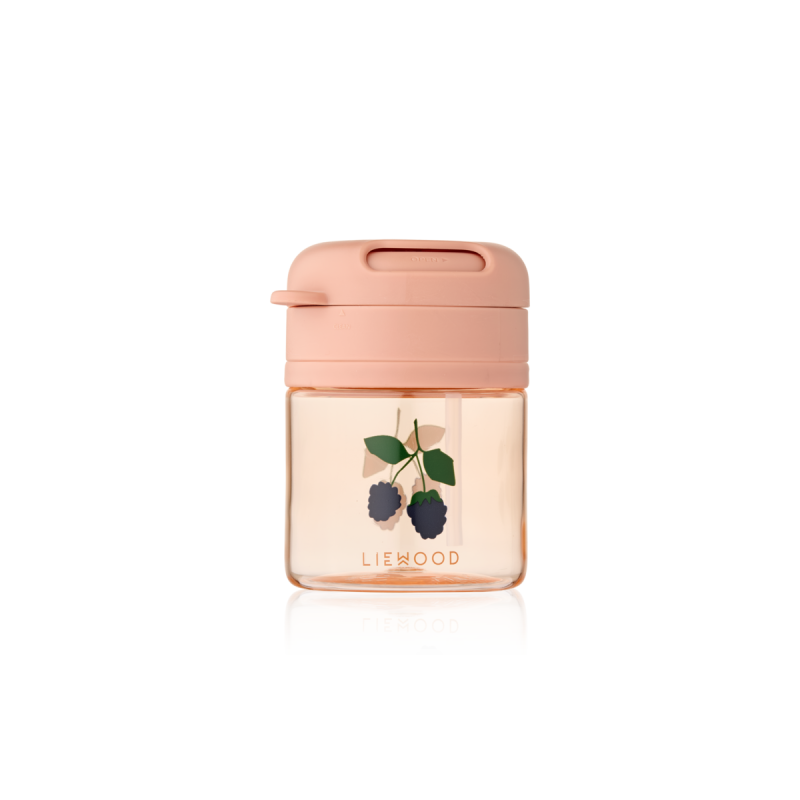 Liewood kubek ze słomką tritanowy Berry / Pale Tuscany