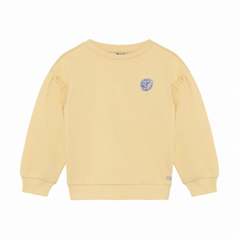 Daily7Kids bluza dziecięca żółta z bufiastymi ramionami