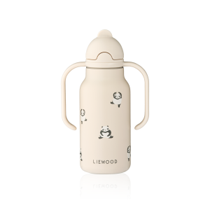 LIEWOOD butelka stalowa ze słomką Kimmie 250ml Mini panda / Sandy