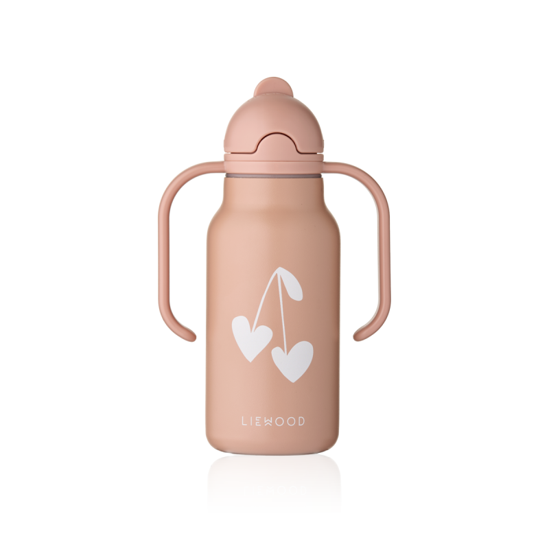 LIEWOOD butelka stalowa ze słomką Kimmie 250ml Sweethearts / Pale tuscany