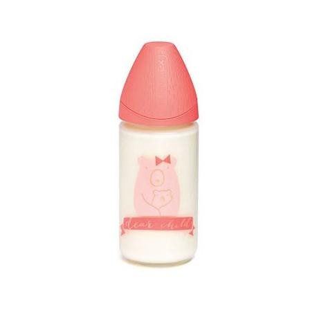 Szklana butelka z systemem antykolkowym 240 ml  Meaningful Life Suavinex