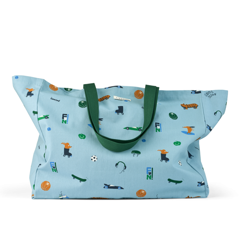 Liewood torba bawełniana maxi Fun / Beach blue