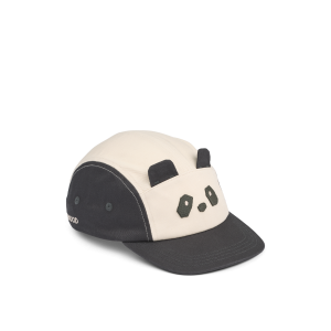 Liewood czapka z daszkiem Panda Sandy / Dark grey