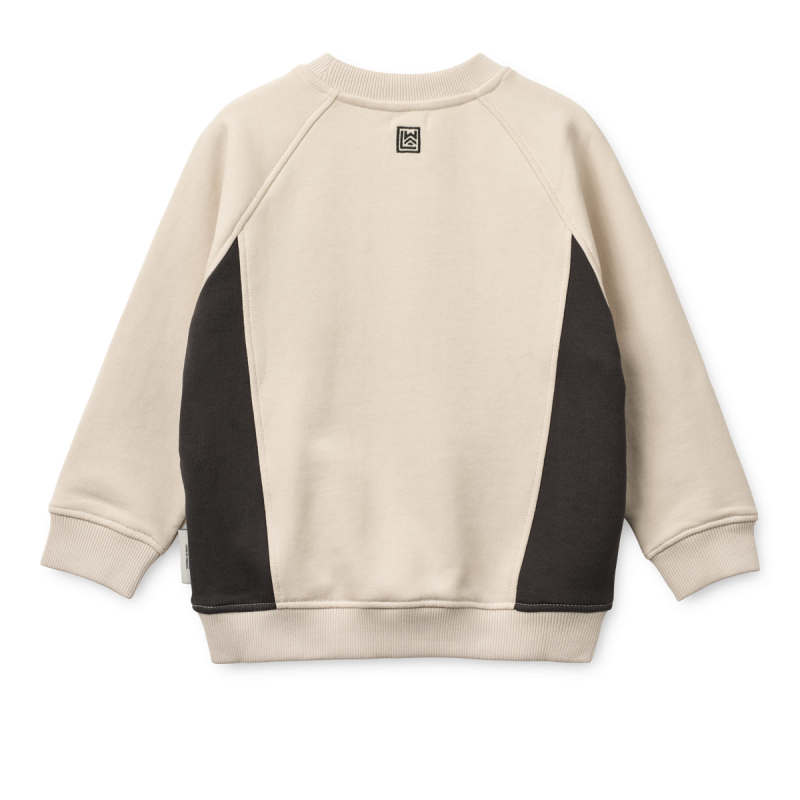 Liewood bluza oversize Panda sandy / dark grey