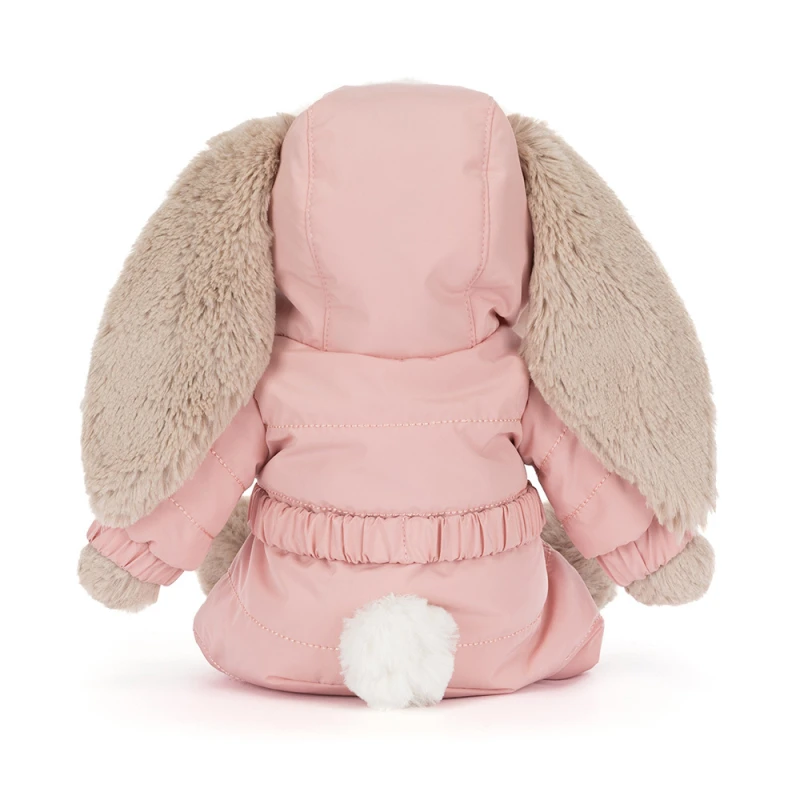 Jellycat Króliczek beżowy w kombinezonie zimowym 31cm