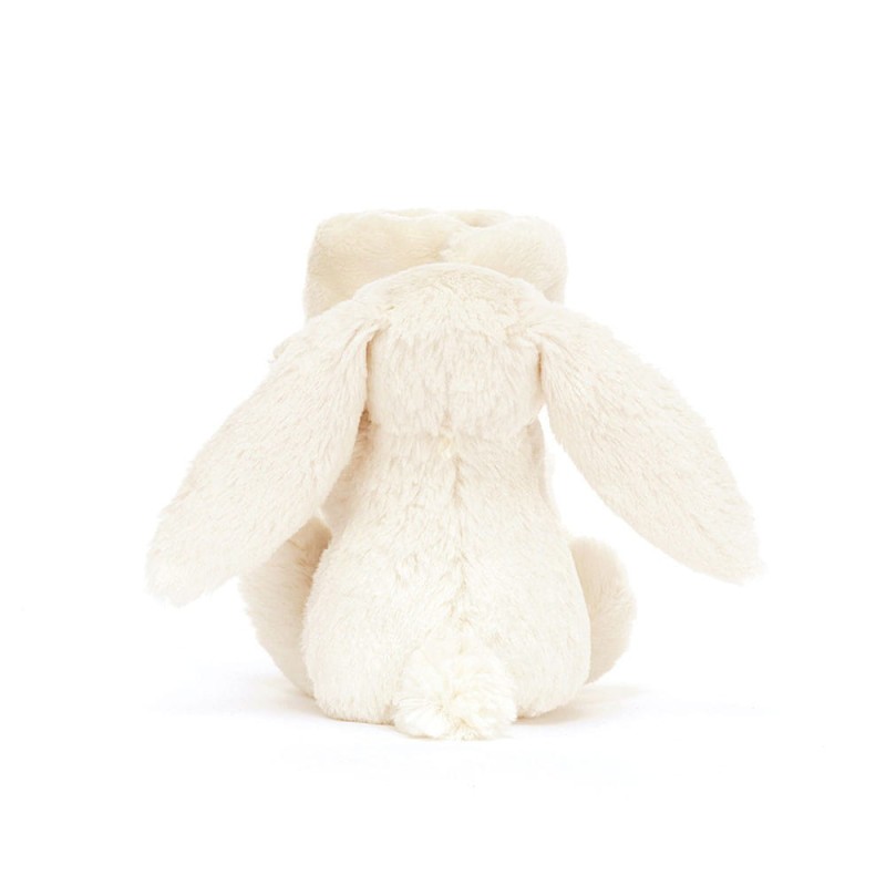 Jellycat Króliczek z kwiecistymi uszami Szmatka Przytulanka Kremowa 34 cm