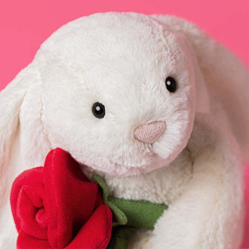 Jellycat Króliczek z różą 31cm  