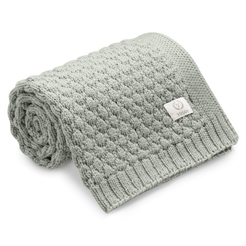 Yosoy koc 100% merino Bubbles szałwia