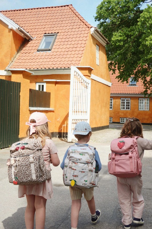 Konges Sløjd plecak szkolny panterka z wisienką