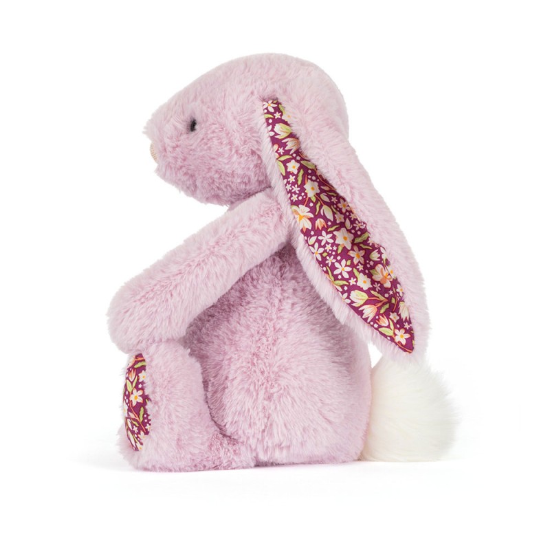 Jellycat Króliczek LUX Liliowy z Kwiecistymi Uszami 31 cm 