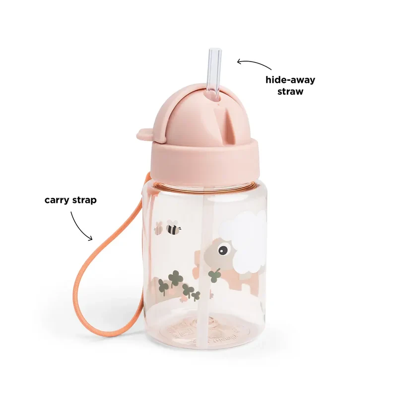 Done by Deer Bidon ze słomką – Tiny Farm Powder | 280 ml 