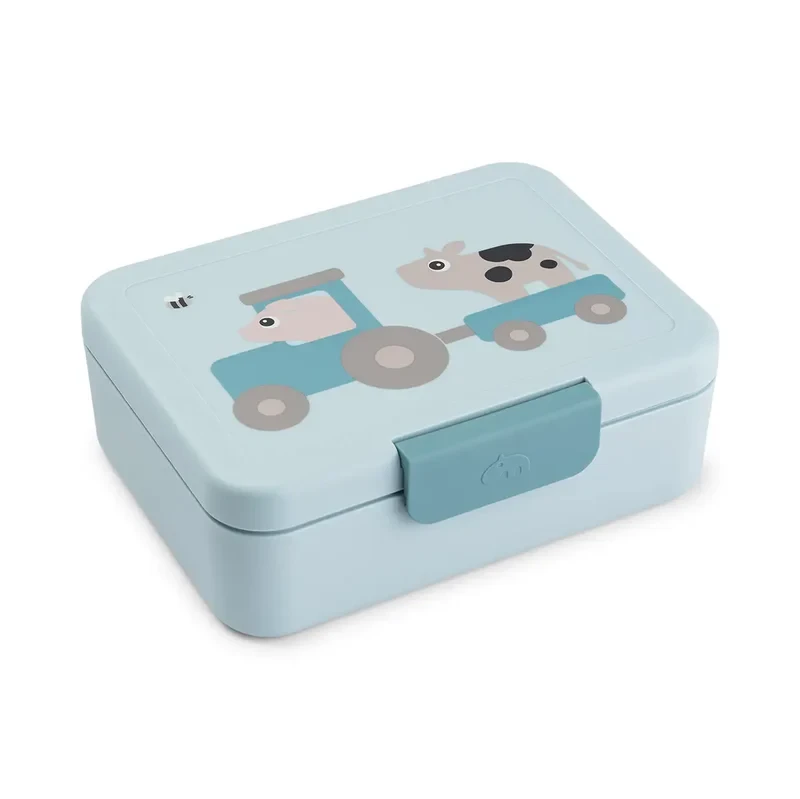Done by Deer Lunchbox z przegródką Tiny Farm Blue