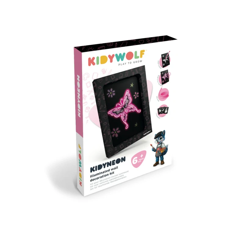 Kidywolf KIDYNEON – kreatywny zestaw do świecącej dekoracji ściennej bajka