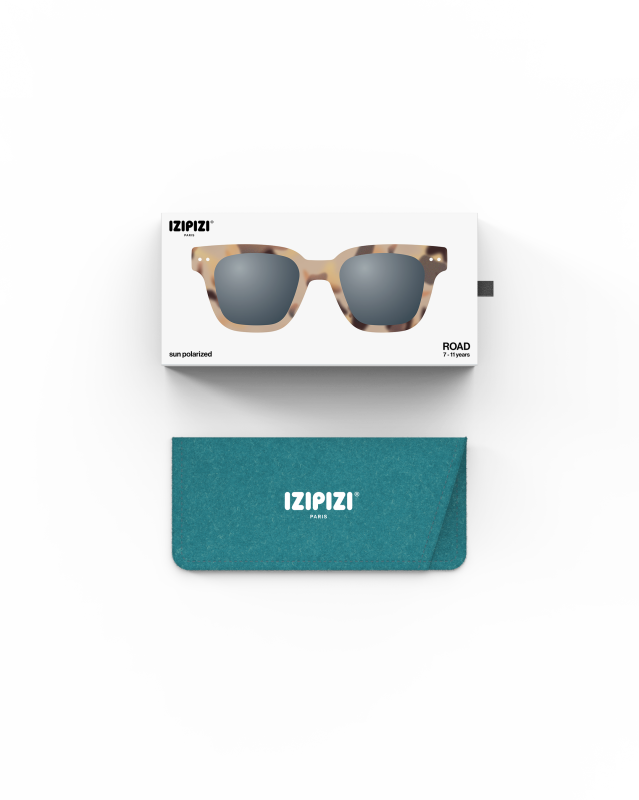 IZIPIZI okulary przeciwsłoneczne dla dzieci 7-11 lat #road Light Tortoise