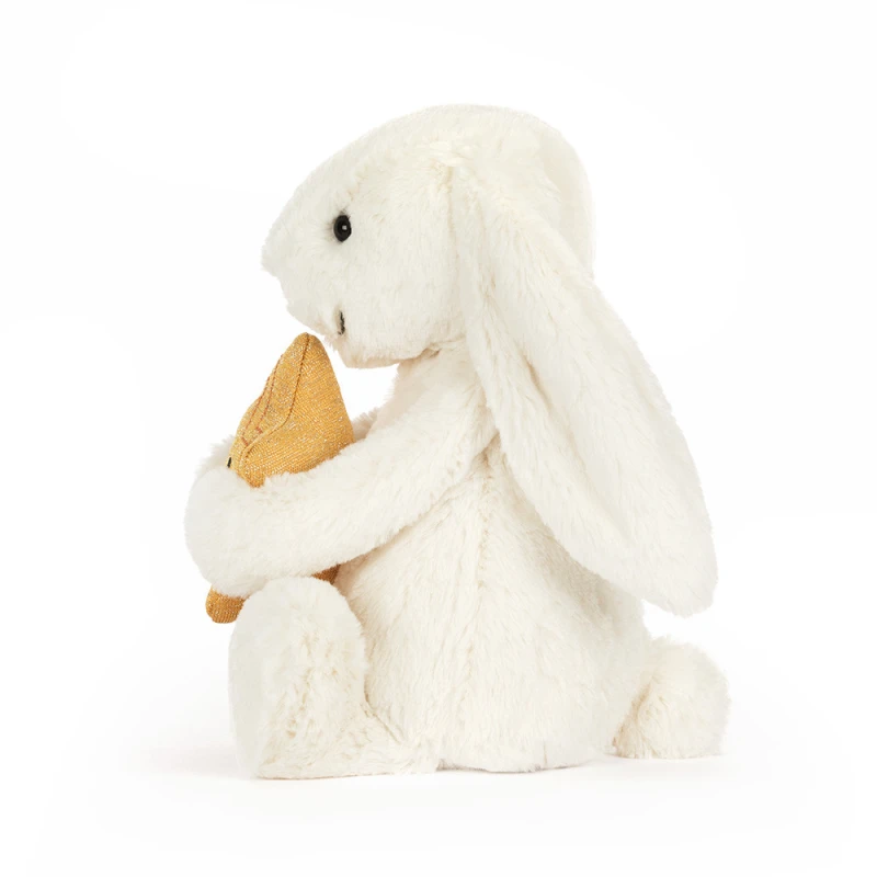 Jellycat Króliczek Kremowy z Gwiazdką 31 cm 