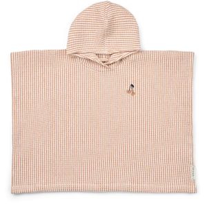 LIEWOOD ponczo kąpielowe w paski Tuscany rose / Creme de la creme