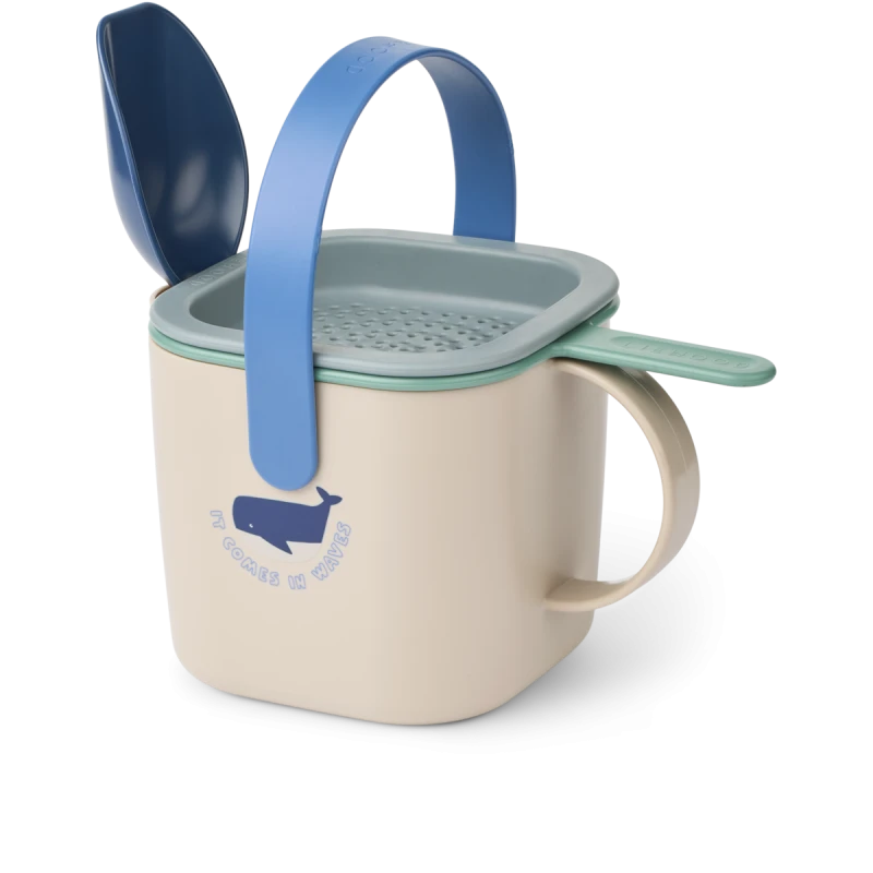LIEWOOD zestaw plażowy, do piasku Roald Shark / Dove blue