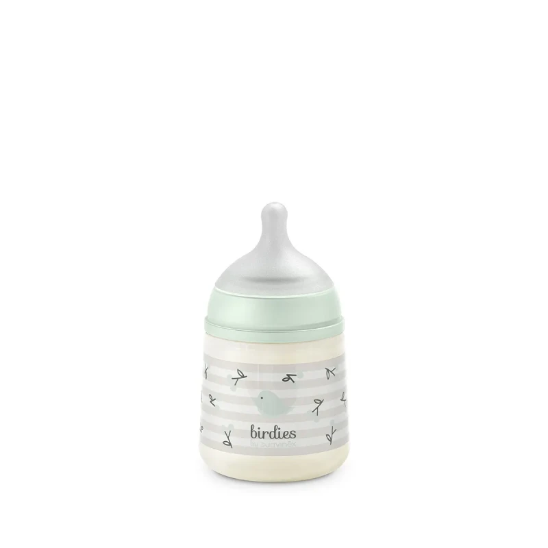 Suavinex Butelka SX Pro 150 ml, przepływ wolny S – zielona| Birdies