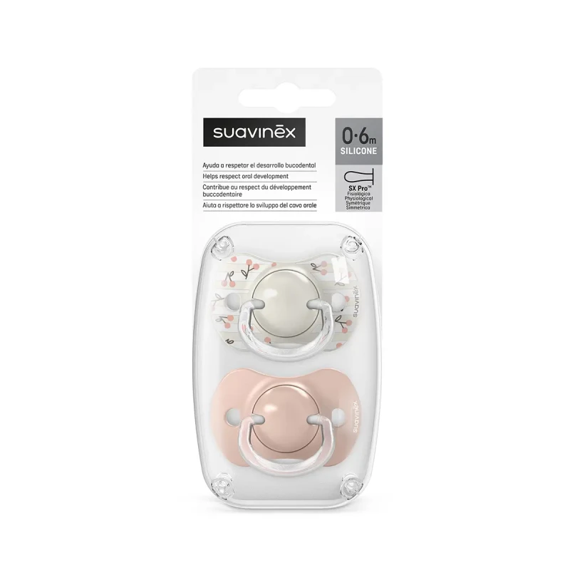 Suavinex Smoczek fizjologiczny SX Pro 0-6 m 2szt – różowy | Birdies 
