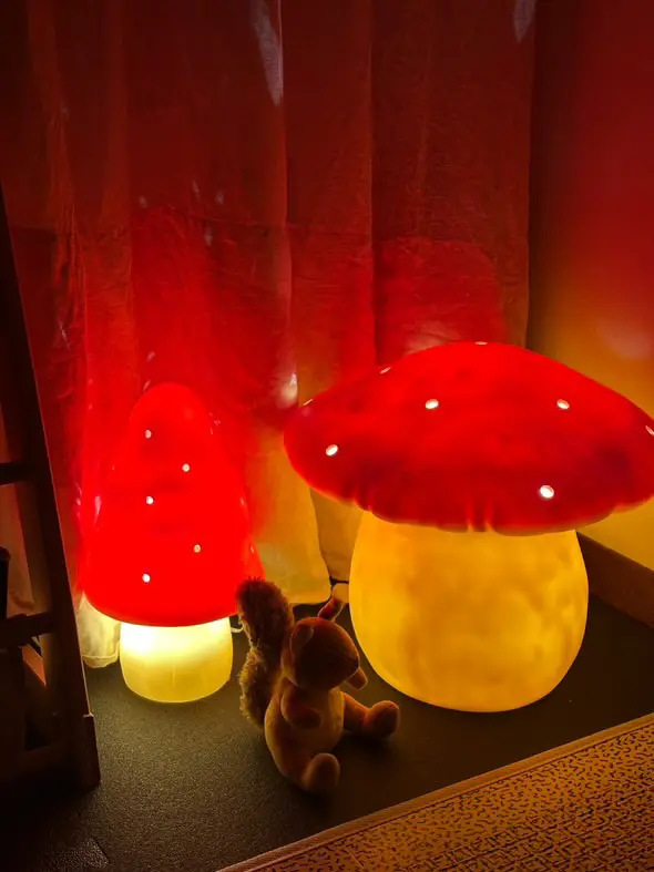 EGMONT Lampka nocna LED, Grzybek czerwony 