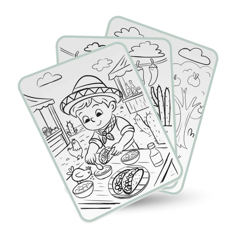 Kidywolf KIDYDRAW – podświetlany tablet do nauki rysowania food