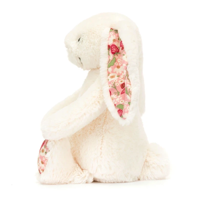 Jellycat Króliczek z Kwiecistymi Uszami Kremowy „Berry” 18 cm