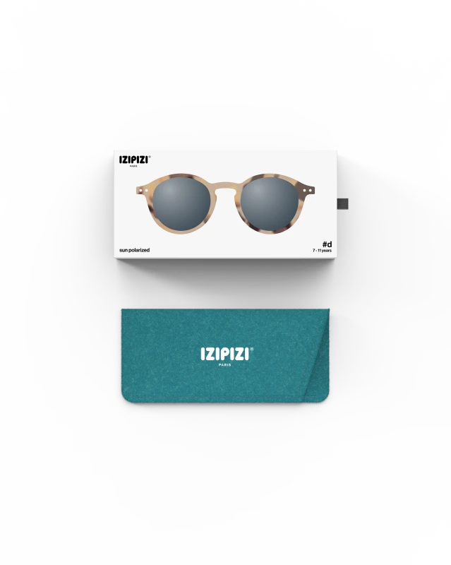 IZIPIZI okulary przeciwsłoneczne dla dzieci 7-11 lat #D Light Tortoise 