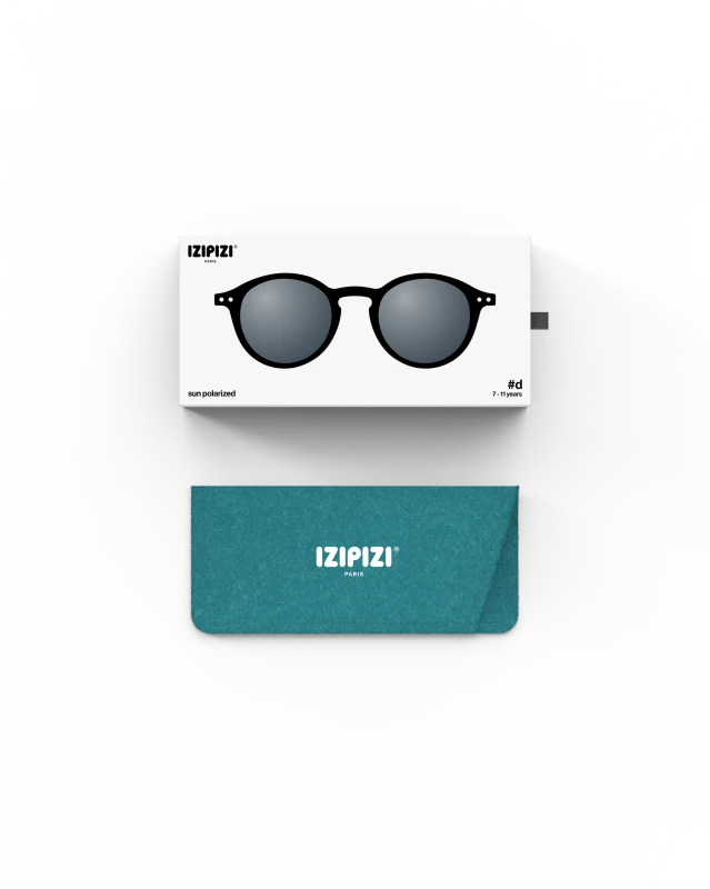 IZIPIZI okulary przeciwsłoneczne dla dzieci 7-11 lat #D Black 