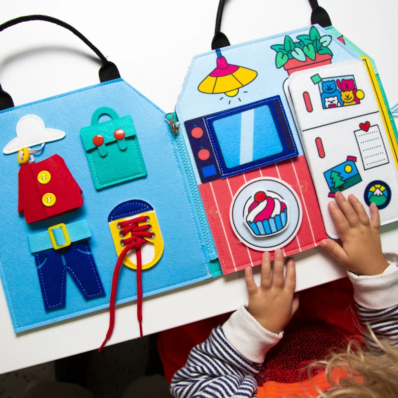 Omy Miękka Książeczka Montessori Mój Dzień