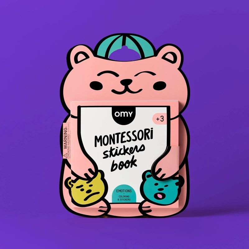 Omy Montessori Książeczka z Naklejkami o Emocjach