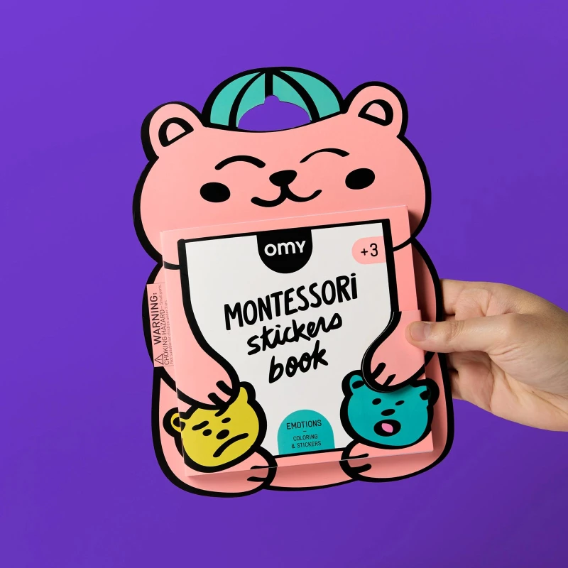 Omy Montessori Książeczka z Naklejkami o Emocjach
