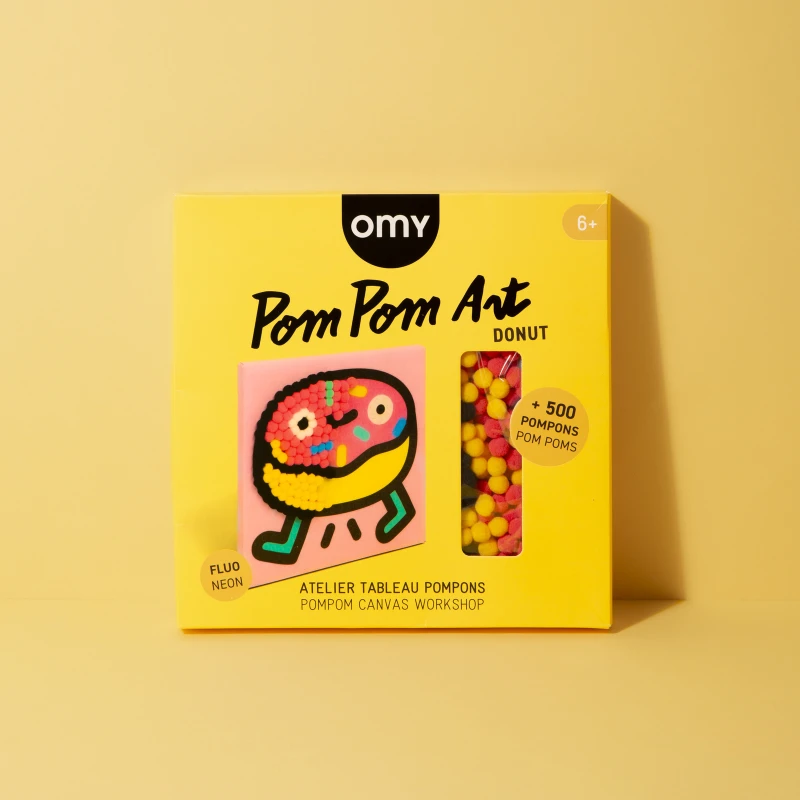 Omy Zestaw Kreatywny do Wyklejania Pomponami – Donat
