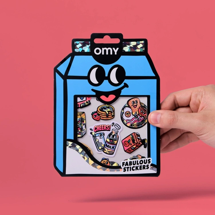 Omy Odlotowe Winylowe Naklejki BIG Milky