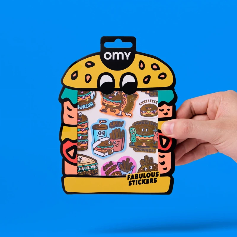Omy Odlotowe Winylowe Naklejki BIG Burger