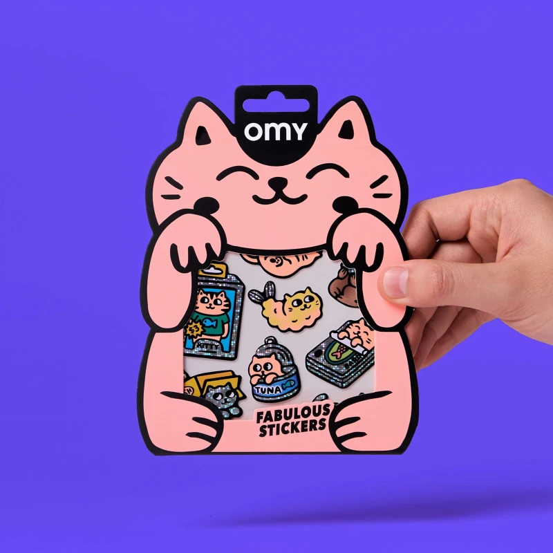 Omy Odlotowe Winylowe Naklejki BIG Kitty