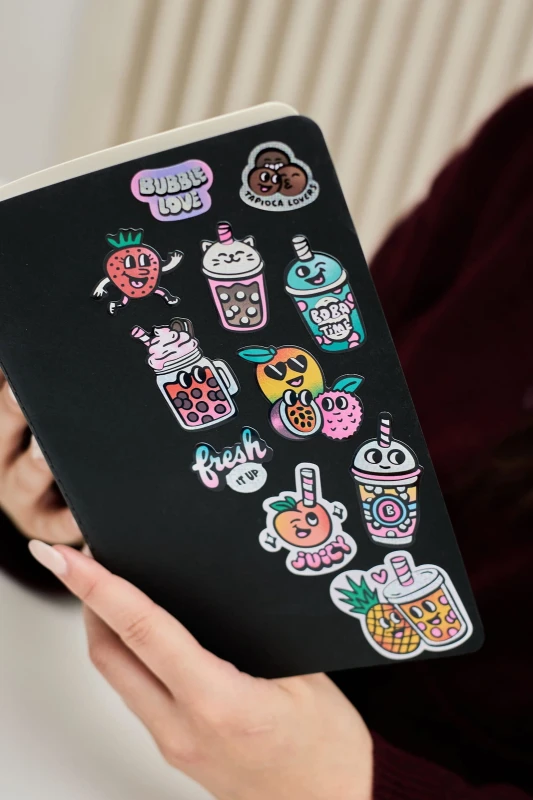 Omy Odlotowe Winylowe Naklejki BIG Bubble Tea