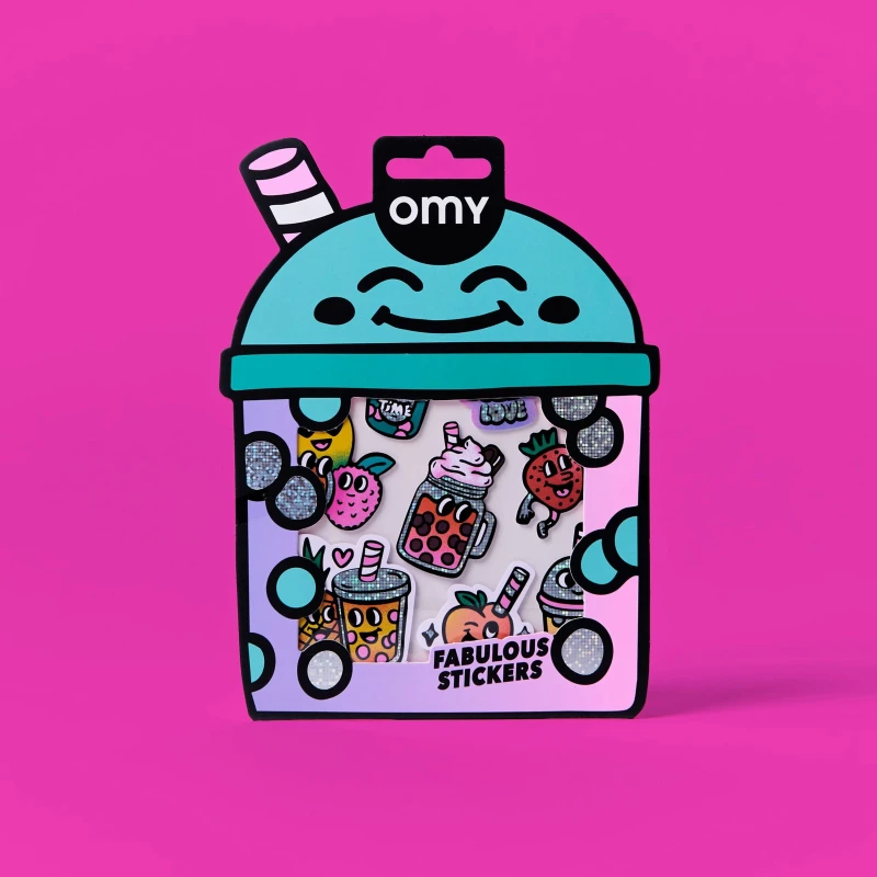 Omy Odlotowe Winylowe Naklejki BIG Bubble Tea