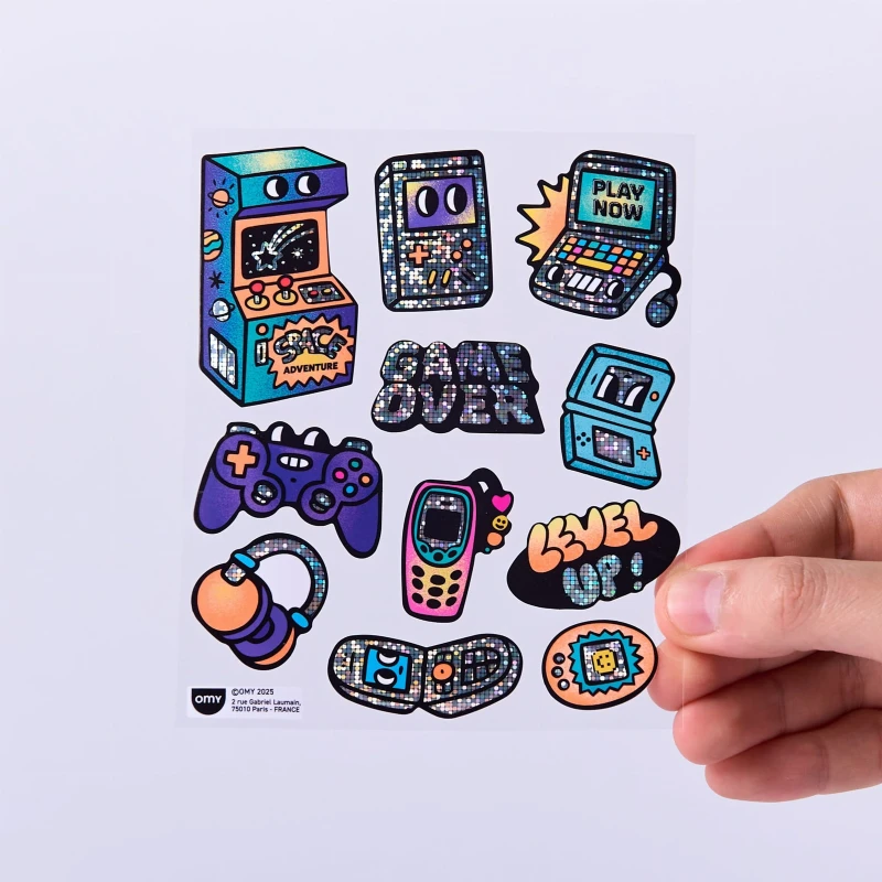 Omy Odlotowe Winylowe Naklejki BIG Game Boy