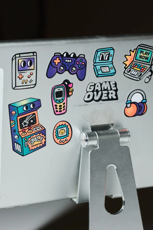 Omy Odlotowe Winylowe Naklejki BIG Game Boy